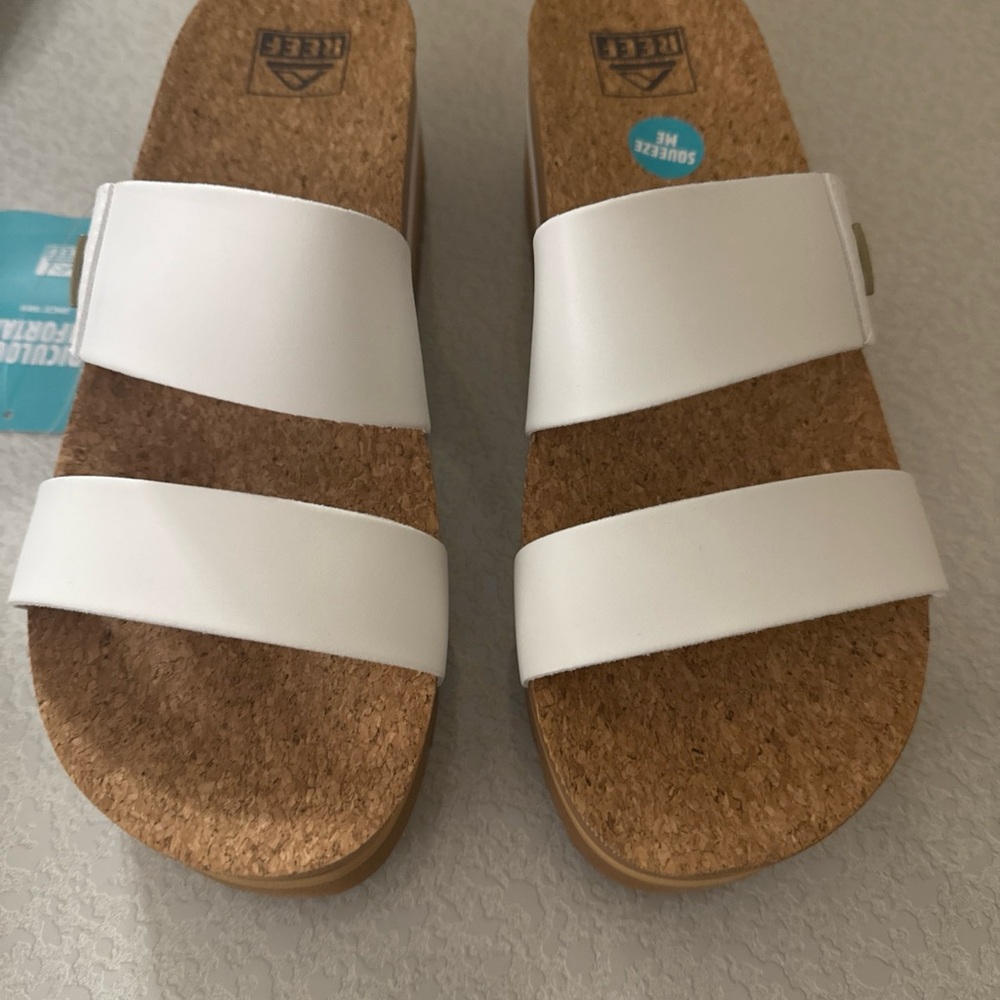 Reef Women's White Sandals, new